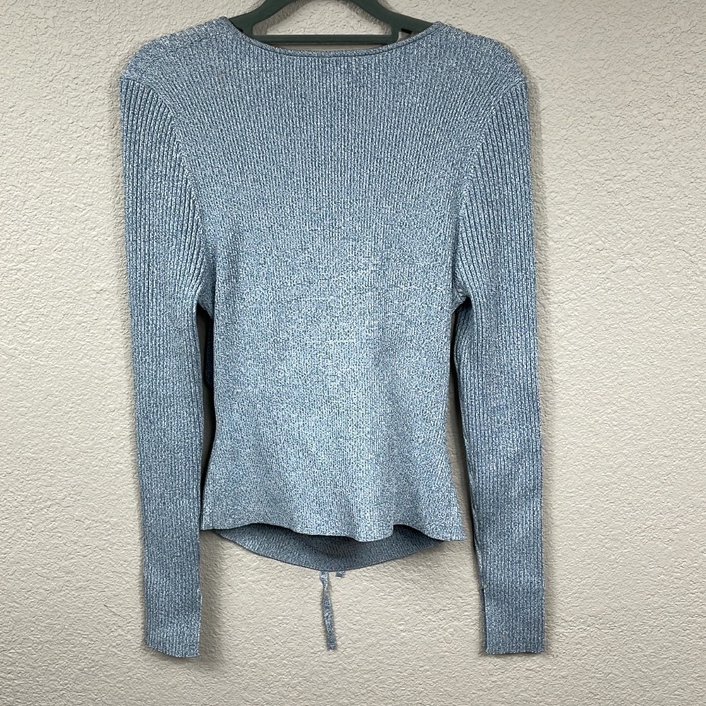 New Jonathan Simkhai Alexia Sweetheart Pullover Stretch Sweater Cut Out Sz XL - Picture 7 of 14